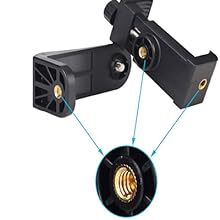 1/4 screw for 360 rotation tripod phone holder