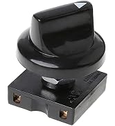 Black Fan Rotary Switch 4 Position 3 Speed Selector Switch Governor with Button Fan Speed Governo...