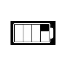 Rechargeable battery provides up to 8 hours of wireless play.
