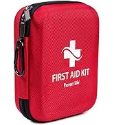 First Aid Kit - 200 Piece - for Car, Home, Outdoors, Sports, Camping, Hiking or Office | Red Case...