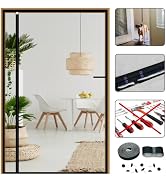 CHIYUNS Reversible Left Right Side Opening Screen Door Mesh Magnetic Closure Heavy Duty, Self Clo...