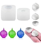 Mini Jar Shape Resin Silicone Molds 3D Simulation Bowl with Lid Epoxy Casting Molds for DIY Micro...