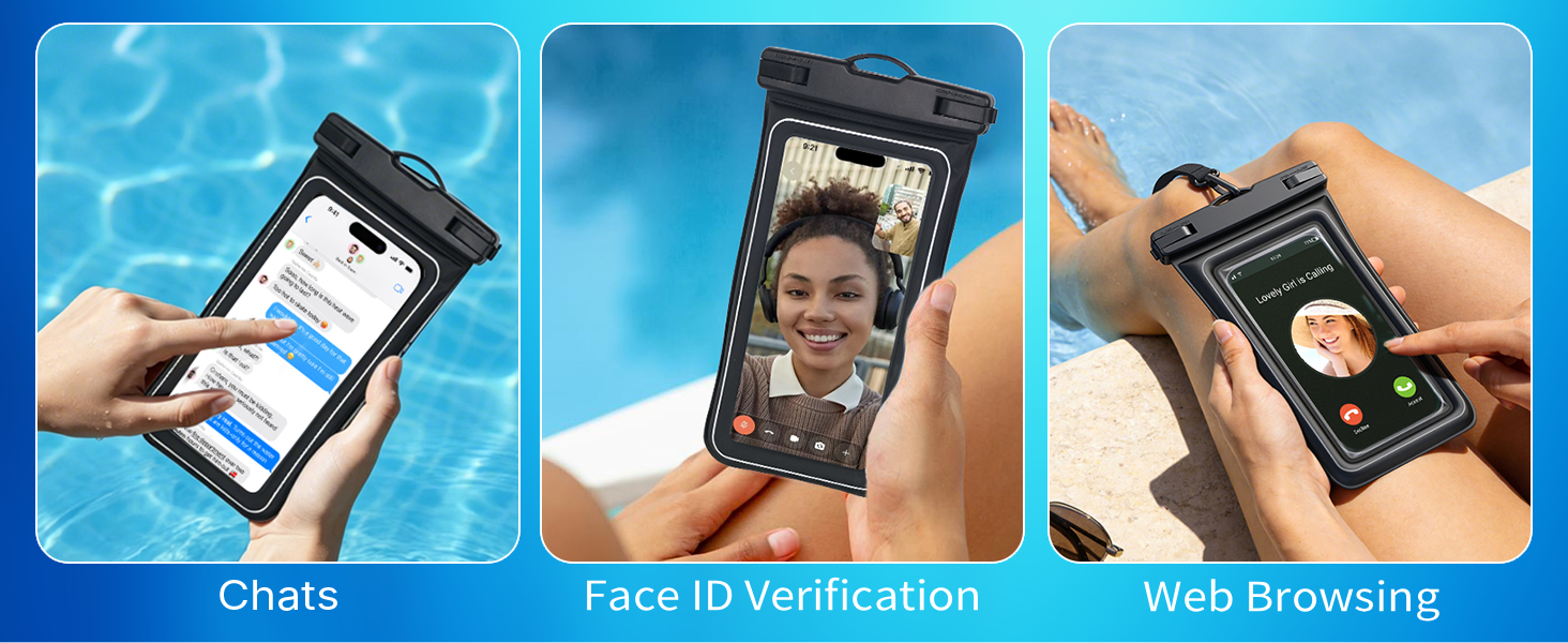 cell phone waterproof pouch floating