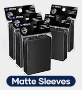 500 Counts Black Card Sleeves, Matte Card Sleeve Deck Card Protectors, Trading Card Sleeves Fit f...