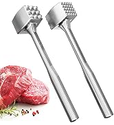 Meat Tenderizer 1 pcs - Aluminium Meat Mallet - Dual-Sided Meat Tenderizer Tool Kitchen Meat Poun...