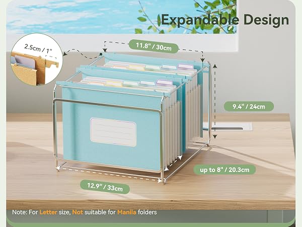 Wheat Straw Expanding Hanging File Folders