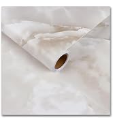 CRE8TIVE Beige Cloudy Marble Contact Paper for Countertops Cabinets Waterproof 12"x80" Matte Crea...