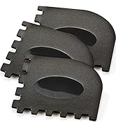 3 Set Plastic Grill Pan Scraper Griddle Scraper Tool Grill Scraper for Griddle Cleaner Grill Clea...