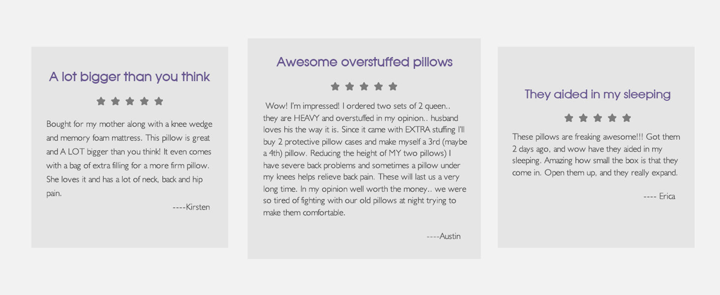 memory foam pillows