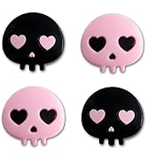 PERFECTSIGHT Switch Thumb Grips, Cute Halloween Skull Joystick Caps for Nintendo Switch, 4 PCS Th...