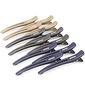 AIMIKE 12pcs No Crease Duck Billed Hair Clips with Silicone Band for Hair Styling, Rollers, Salon...