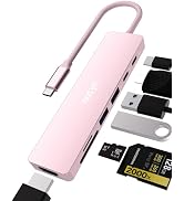 nusyn 7-in-1 USB C Hub with 4K@60Hz HDMI, 2 USB-A, 1 USB-C, 100W PD Charging, SD 3.0 /TF 3.0 Card...