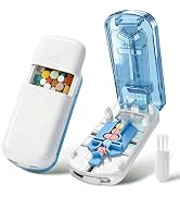 Professional Pill Cutter for Small Pills, 3-in-1 Pill Cutter Splitter for Small or Large Pills-Sa...