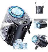 OpenBay Portable Waist Fan with Ice Cooling, 4-in-1 Clip-On Fan for Car/Shirt/Hat/Belt, 16000RPM ...