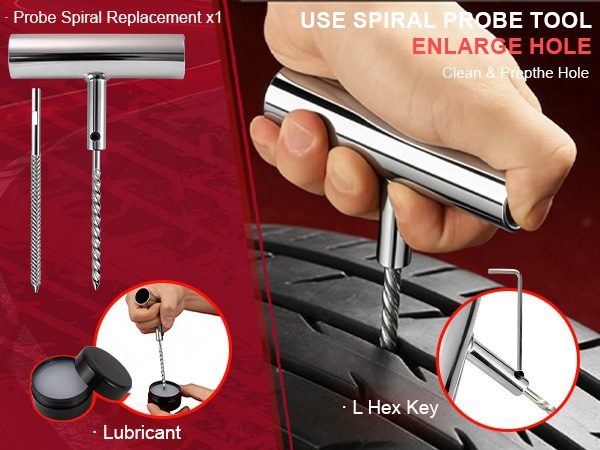 tire repair kit with plugs