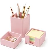 minimaliving Aesthetic Silicone Desk Organizer Set of 3,Modern Office Desk Accessories with Pen H...