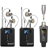 Depusheng Wireless in Ear Monitor System with Transmitter Clip on Receiver Automatic Pairing in-E...