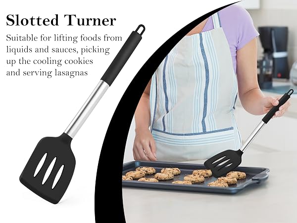 Black Cooking Utensil Set of 4