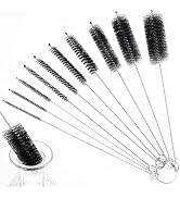 LOVEINUSA Straw Cleaner Brush, 10 Pieces 8.2 Inch Bottle Brush, Nylon Tube Brushes Kit for Reusab...