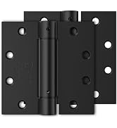 2 Pack Automatic Door Closer Hinge, 4.5 Inch Door Closer Hinge Self Closing with Square Corners, ...