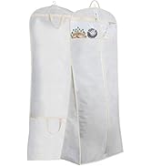 MISSLO 70" Bridal Wedding Gown Dress Garment Bag with Accessories Pouch Large Travel Garment Cove...