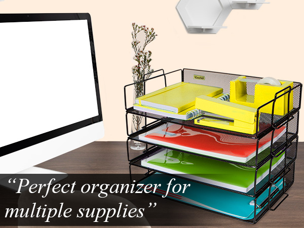 paper holder stand for desk file holder for desk paper holder office organization and storage