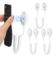 UKCOCO 4 Pcs Magnetic Remote Control Holder with Cord, Retractable Remote Control Tether with Spr...