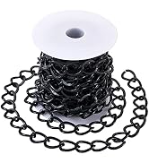 Pandahall 16.4 Feet Aluminium Curb Chains 20x15x1.8mm Unwelded Twisted Chains for DIY Bracelet Ne...