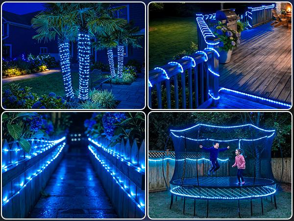 led solar rope lights