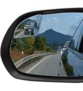 POMFW Blind Spot Mirror, 2 inch Rearview Convex Side Mirrors for Cars SUV Truck Van Stick on 3M A...