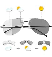 Vepiant Photochromic Progressive Multifocus Reading Glasses Transition Multifocal Sunglasses Blue...