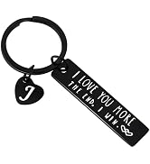PLwelth I Love You Keychain for Couples Husband Wife Funny Keyring Gifts for Her Him Valentine's ...