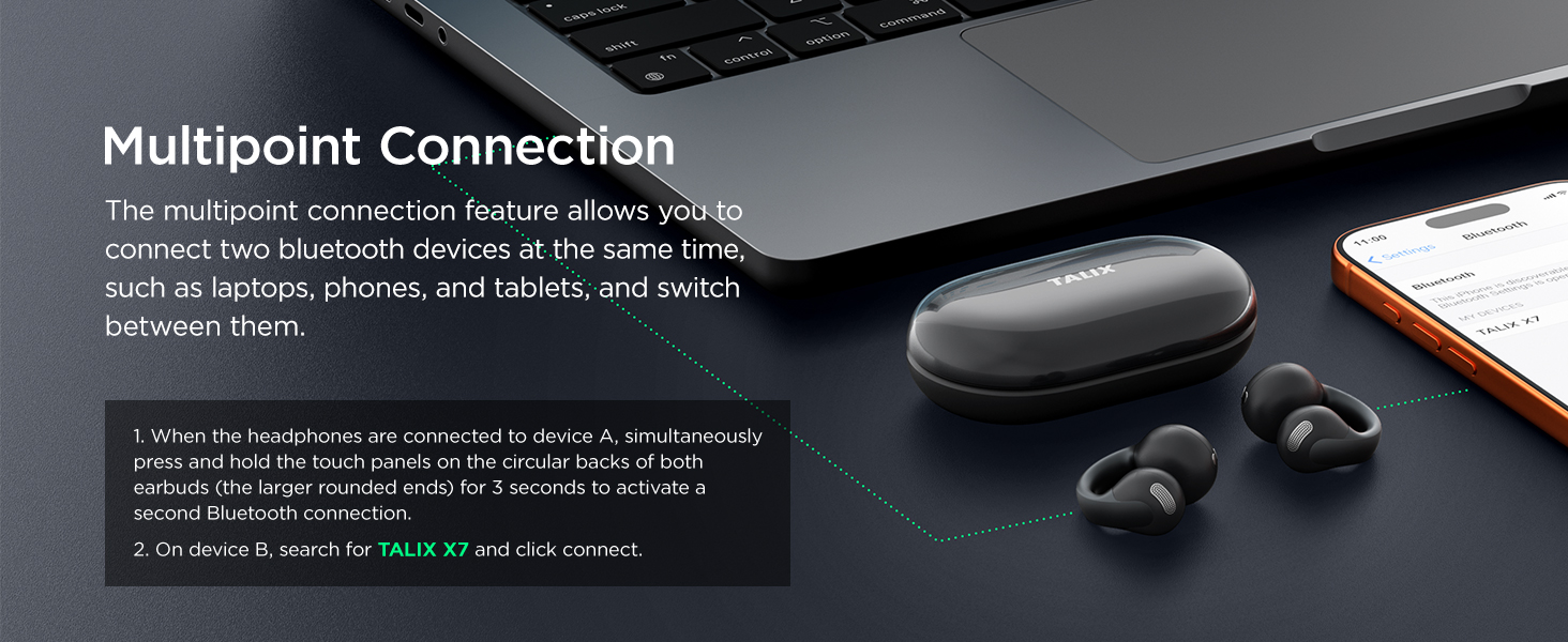 ear clip bluetooth headphones