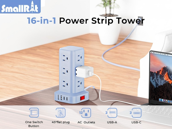 blue power strip