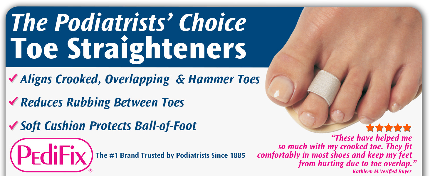 PediFix Toe Straighteners for Overlapping and Hammer Toes