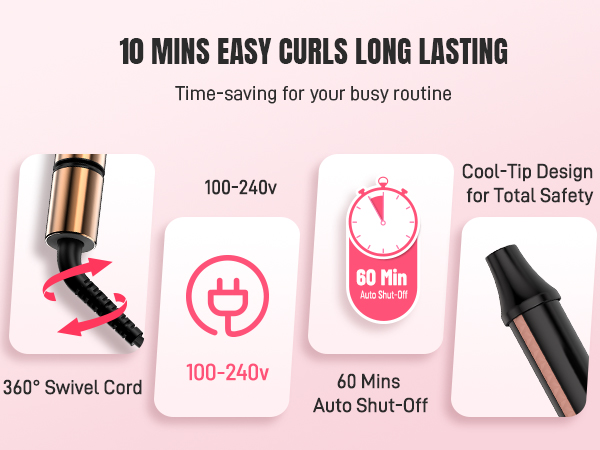 argan heat curling iron