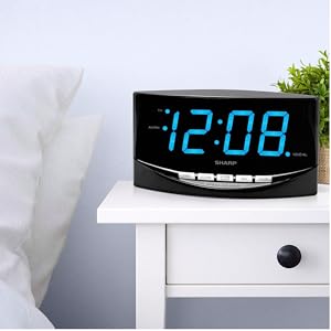 Big BlueSharp Clock bedroom