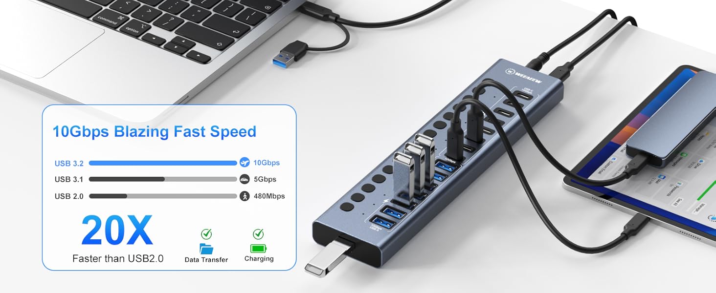powered usb 3.2 hub