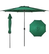 Abba Patio 11FT Lyon Outdoor Patio Umbrella Outdoor Table Umbrella with Push Button Tilt and Cran...
