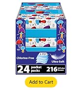 Funwares White Facial Travel Tissue Packs, Non-Bleach, Chlorine-Free, Compact Pocket Tissues for ...