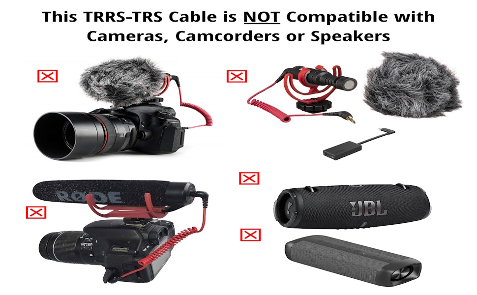 TRRS-TRS Not Compatible Products