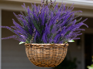 Artificial Lavender Flowers Outdoor UV Resistant Fake Flowers
