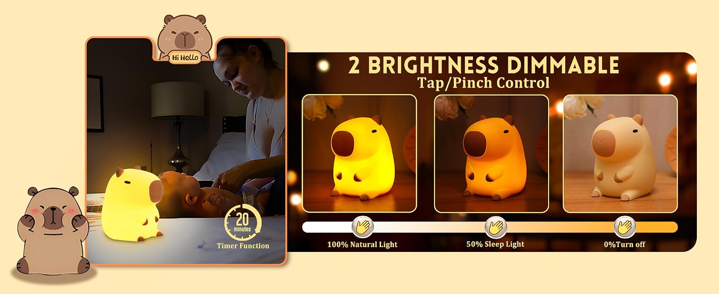 Capybara Night Light