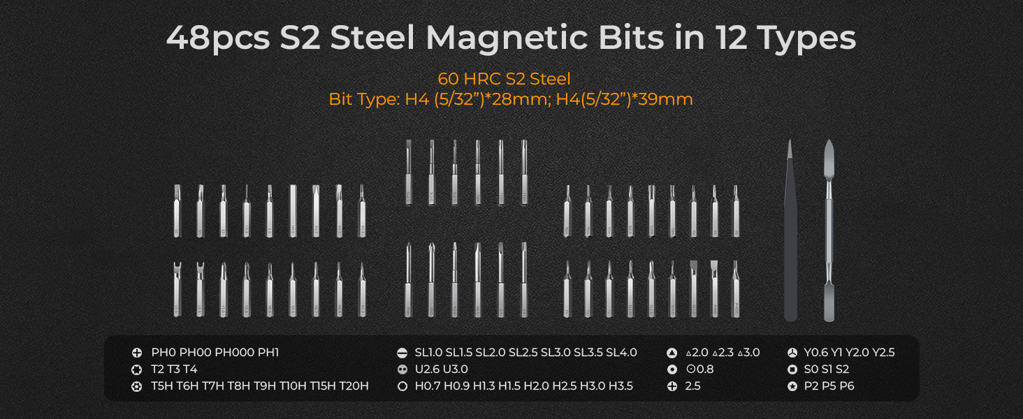 small electric screwdirver set xiaonian s2 steel magnetic bits