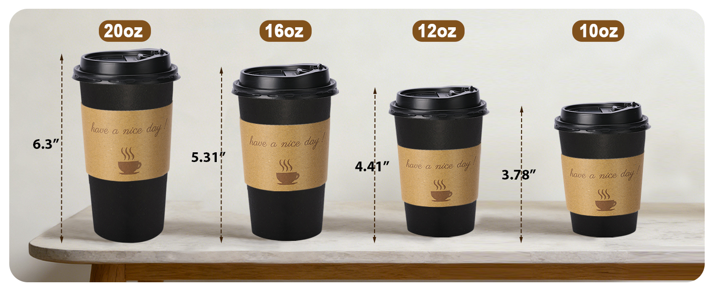 16 oz disposable coffee cups