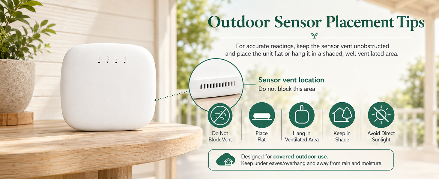 Outdoor Sensor Placement Tips