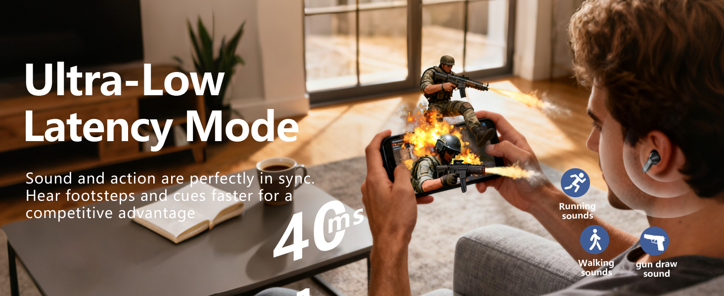 low latency wireless earbuds