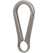 Titanium Carabiner Keychain Clip, Minimalist Keychain Key Clip EDC Quick Release Hooks
