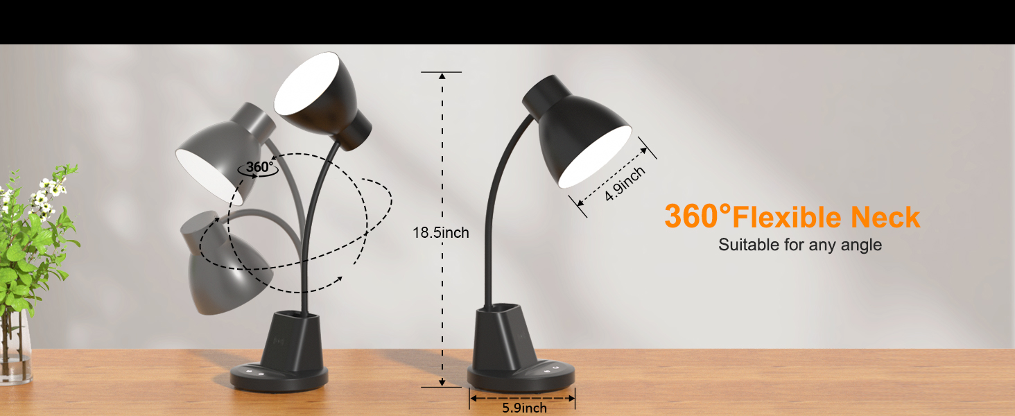 desk lamp with charger