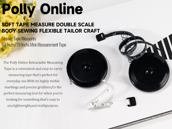 soft tape measure retractable measuring for body fabric sewing tailor